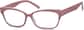 Angle view of Rectangle Glasses 2018719 in Pink thumbnail
