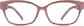 Front view of Rectangle Glasses 2018719 in Pink thumbnail