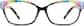 Front view of Rectangle Glasses 2018739 in Polka dot thumbnail