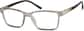 Angle view of Rectangle Glasses 2018812 in Smoke thumbnail