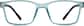 Front view of Rectangle Glasses 2018816 in Blue thumbnail