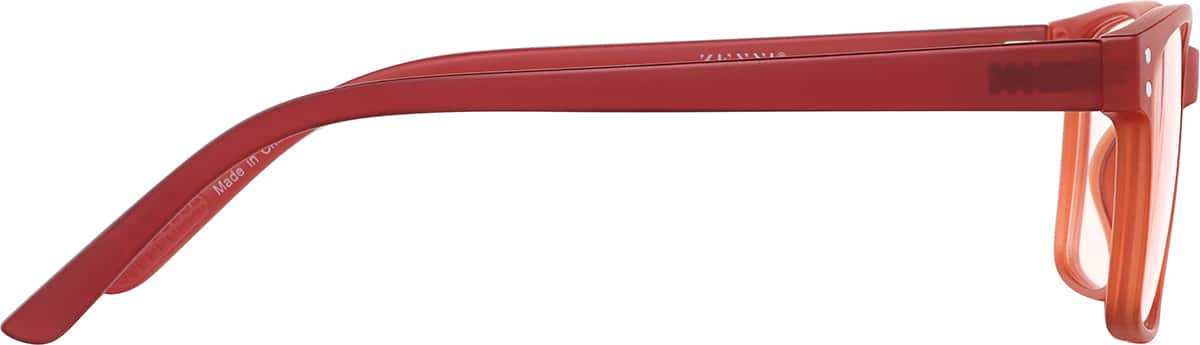 Side view of Square Glasses 2018818 in Red