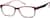 Angle view of Rectangle Glasses 2018915 in Brown thumbnail