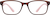 Front view of Rectangle Glasses 2018915 in Brown thumbnail