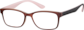 Angle view of Rectangle Glasses 2018915 in Brown thumbnail