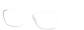 Angle view of Rectangle Glasses 2018915 in Brown thumbnail
