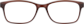 Front view of Rectangle Glasses 2018915 in Brown thumbnail