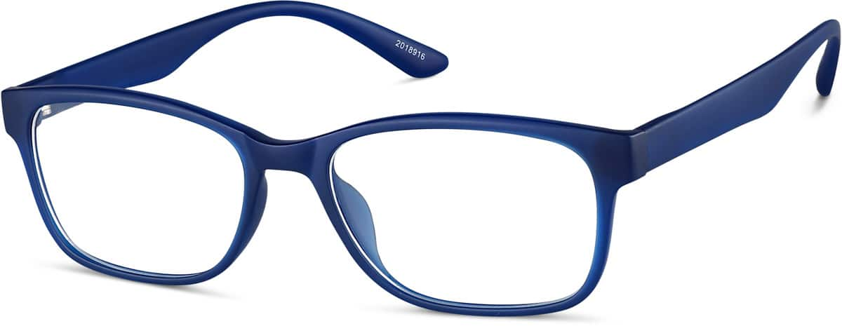 Angle view of Rectangle Glasses 2018916 in Navy