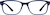 Front view of Rectangle Glasses 2018916 in Navy thumbnail