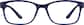 Front view of Rectangle Glasses 2018916 in Navy thumbnail