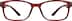 Rectangle Glasses 2018918 in Red