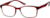 Angle view of Rectangle Glasses 2018918 in Red thumbnail