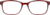 Front view of Rectangle Glasses 2018918 in Red thumbnail