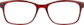 Front view of Rectangle Glasses 2018918 in Red thumbnail