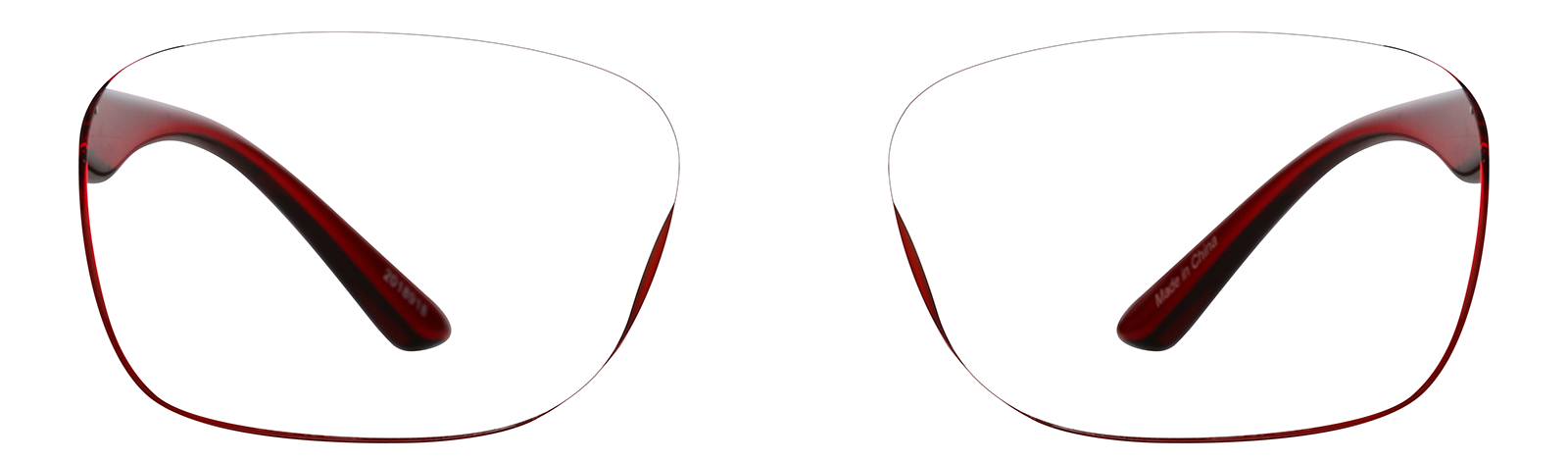 Red Rectangle Glasses #2018918 | Zenni Optical