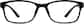 Front view of Rectangle Glasses 2018921 in Black thumbnail