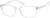 Angle view of Rectangle Glasses 2018923 in Clear thumbnail