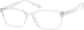 Angle view of Rectangle Glasses 2018923 in Clear thumbnail