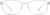 Front view of Rectangle Glasses 2018923 in Clear thumbnail