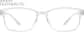 Front view of Rectangle Glasses 2018923 in Clear thumbnail