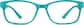 Front view of Rectangle Glasses 2018924 in Teal thumbnail