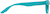 Side view of Rectangle Glasses 2018924 in Teal thumbnail