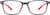 Front view of Rectangle Glasses 2019012 in Gray thumbnail