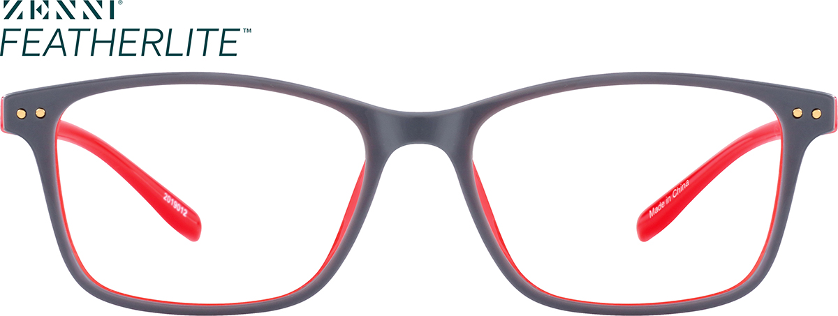 Gray Rectangle Glasses