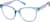 Angle view of Square Glasses 2019117 in Blue Green thumbnail