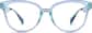 Front view of Square Glasses 2019117 in Blue Green thumbnail