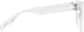 Side view of Square Glasses 2019123 in Clear thumbnail