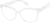 Angle view of Square Glasses 2019123 in Clear thumbnail