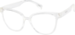 Angle view of Square Glasses 2019123 in Clear thumbnail