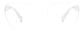 Front view of Square Glasses 2019123 in Clear thumbnail
