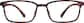 Front view of Rectangle Glasses 2019225 in Tortoiseshell thumbnail