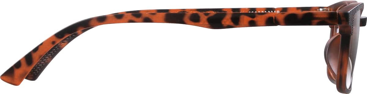 Side view of Rectangle Glasses 2019225 in Tortoiseshell