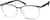 Angle view of Square Glasses 2019323 in Clear thumbnail