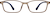 Front view of Rectangle Glasses 2019615 in Brown thumbnail