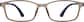 Front view of Rectangle Glasses 2019615 in Brown thumbnail