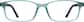 Front view of Rectangle Glasses 2019616 in Teal thumbnail