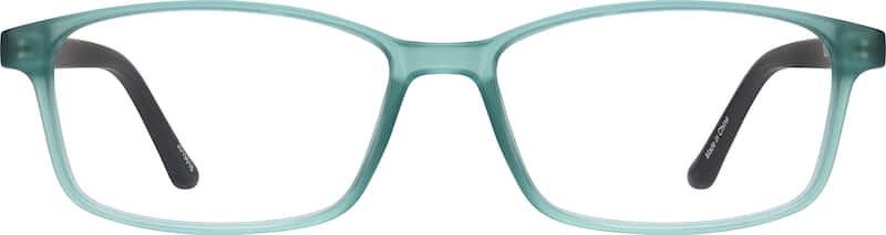 Teal Rectangle Glasses