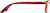 Side view of Rectangle Glasses 2019618 in Red thumbnail