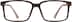 Rectangle Glasses 2020015 in Brown