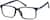 Angle view of Rectangle Glasses 2020021 in Black thumbnail