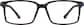 Front view of Rectangle Glasses 2020021 in Black thumbnail