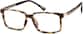 Angle view of Rectangle Glasses 2020025 in Tortoiseshell thumbnail
