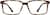 Front view of Rectangle Glasses 2020025 in Tortoiseshell thumbnail