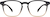 Front view of Square Glasses 2020115 in Ombre thumbnail
