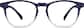 Front view of Square Glasses 2020116 in Navy Ombre thumbnail