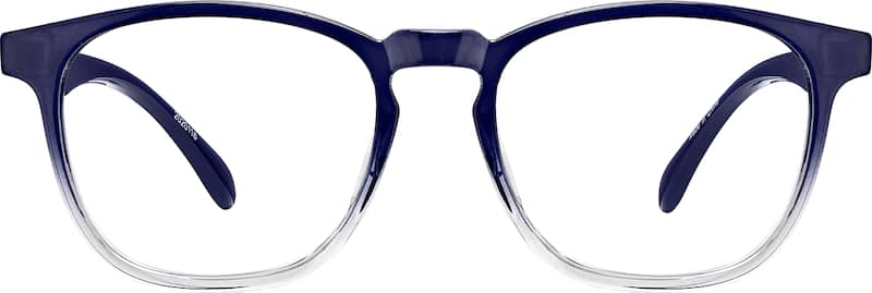 Navy Ombre Square Glasses